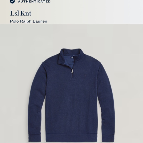 Ralph Lauren POLO RALPH LAUREN cotton knit half-zip sweater men's size XXL